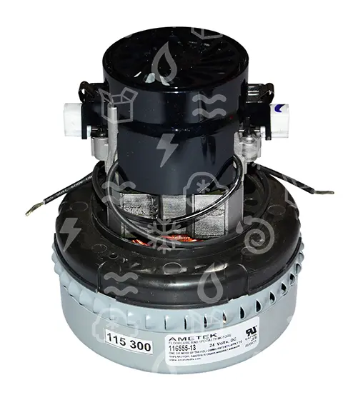 motor vysavače  480 W/24 V DC, AMETEK LAMB 116555-13, periferní bypass, 5,7